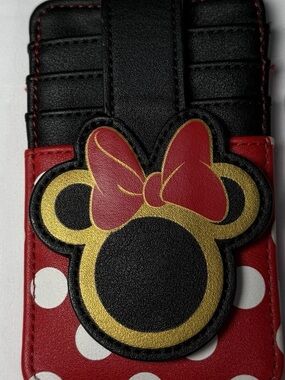Disney Red, Black & Gold Minnie Mouse Card & Key Holder